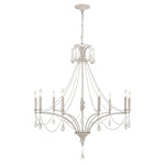 French Parlor 38'' Wide 9-Light Chandelier - Vintage White