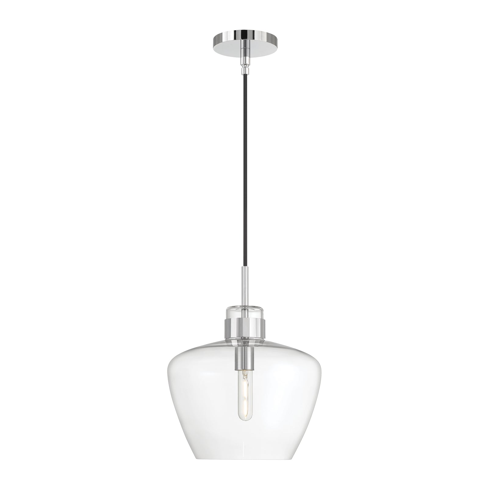 Aurora 12'' Wide 1-Light Pendant - Chrome