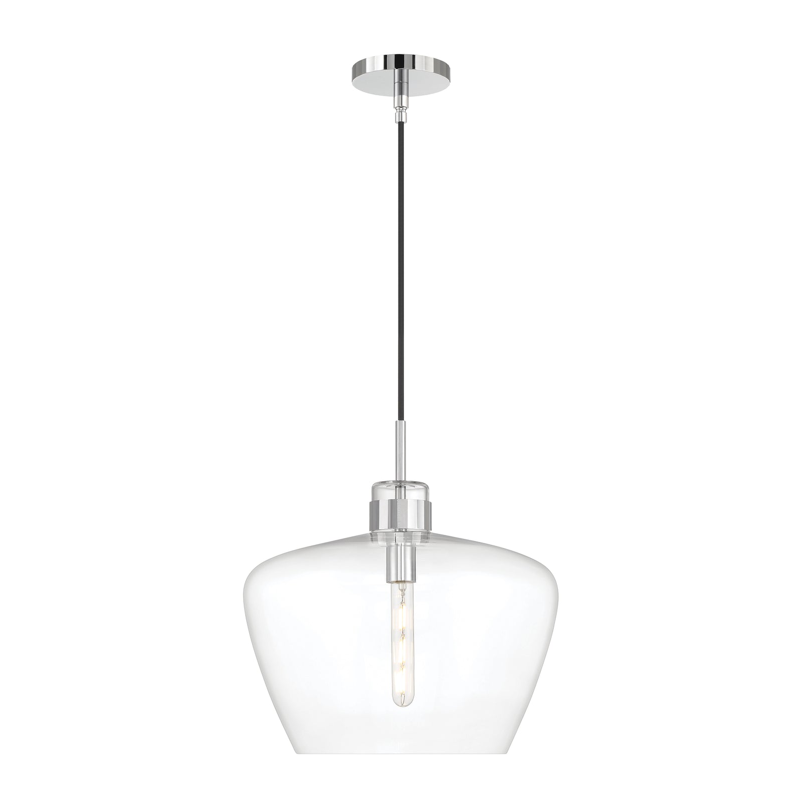 Aurora 16'' Wide 1-Light Pendant - Chrome