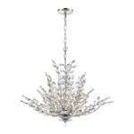 Crystique 30'' Wide 9-Light Chandelier - Polished Chrome