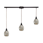 Danica 36'' Wide 3-Light Slim Linear Pendant - Oiled Bronze
