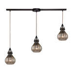 Danica 36'' Wide 3-Light Slim Linear Pendant - Oil Rubbed Bronze