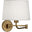 Aged Brass / Oyster Linen Shade