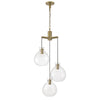 Selina 22'' Wide Integrated LED Chandelier - Antique Brass