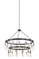 Lámpara de araña Stuyvesant de 12+16 luces y 2 niveles