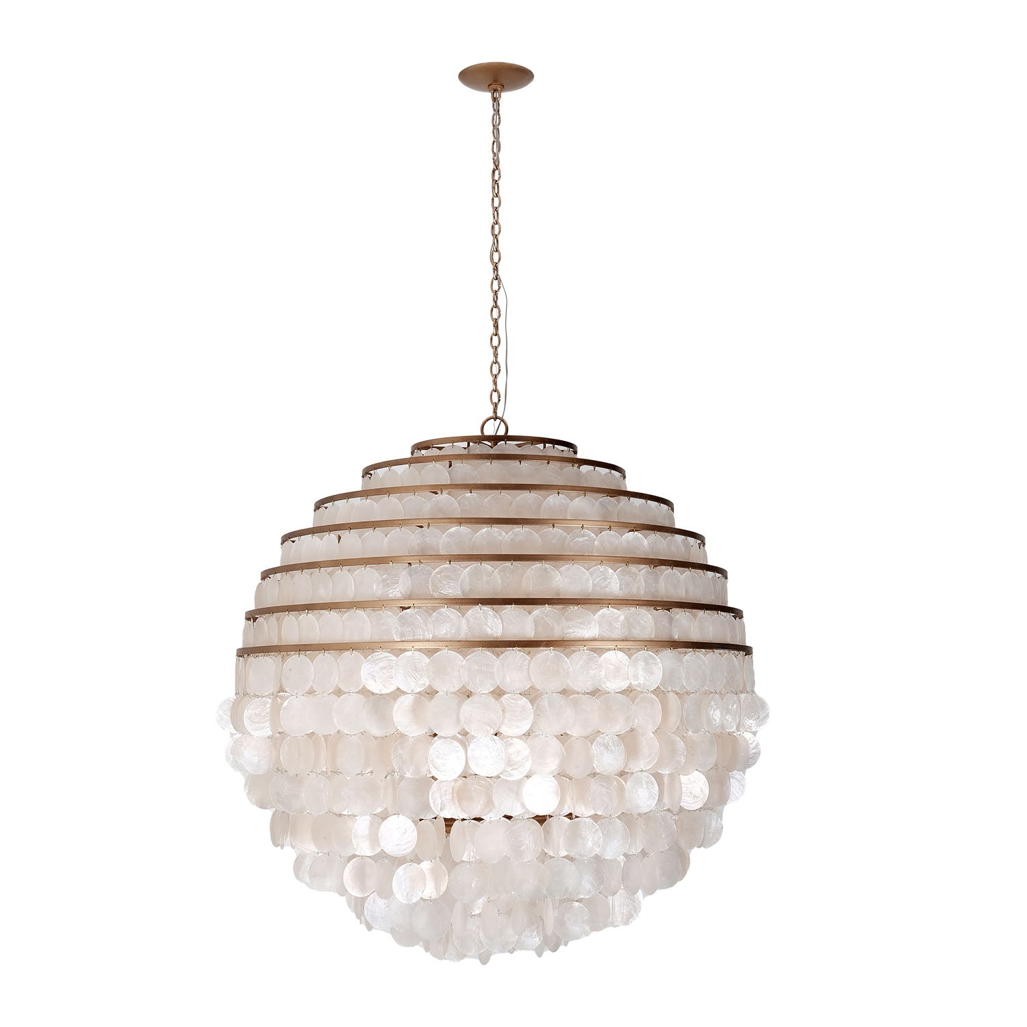 Sphere 28" Capiz Pendant