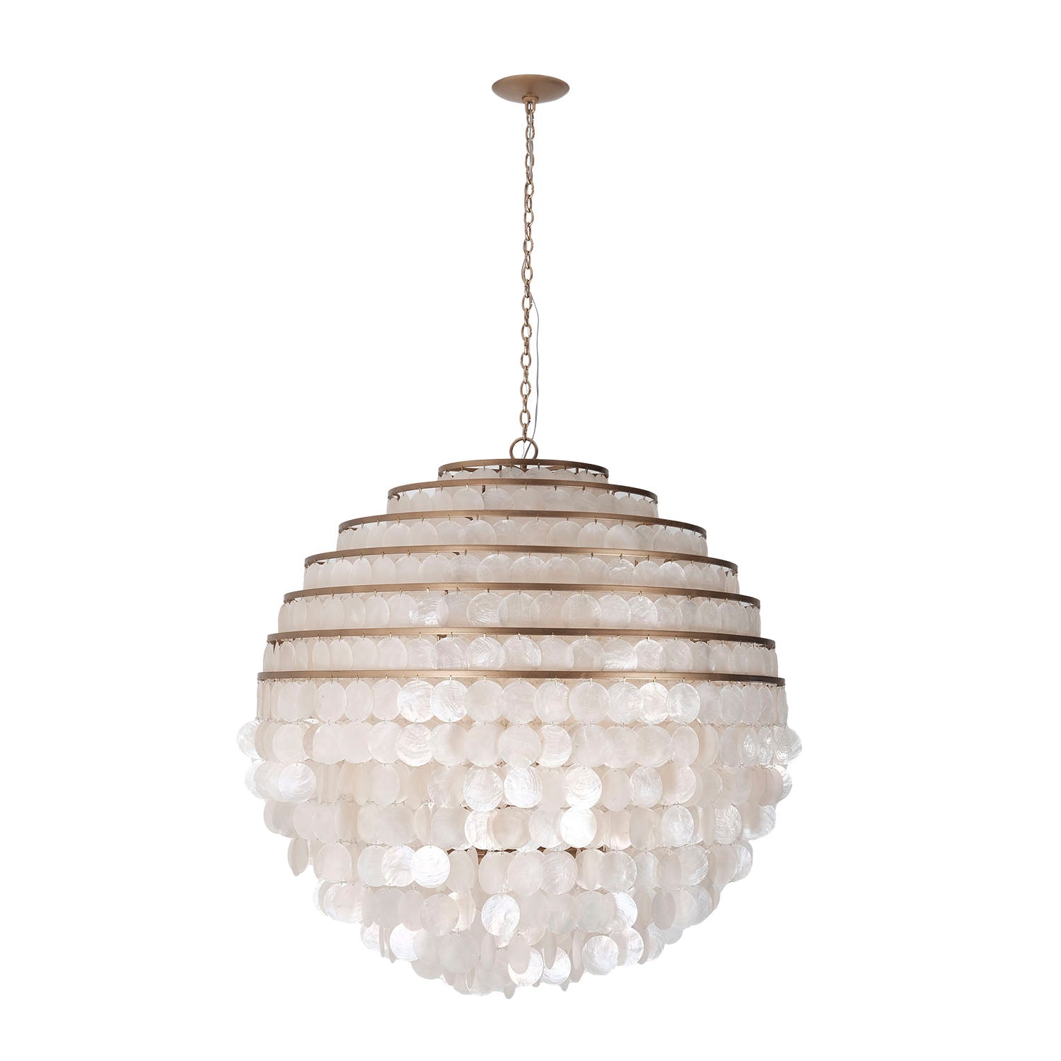 Sphere 36" Capiz Pendant