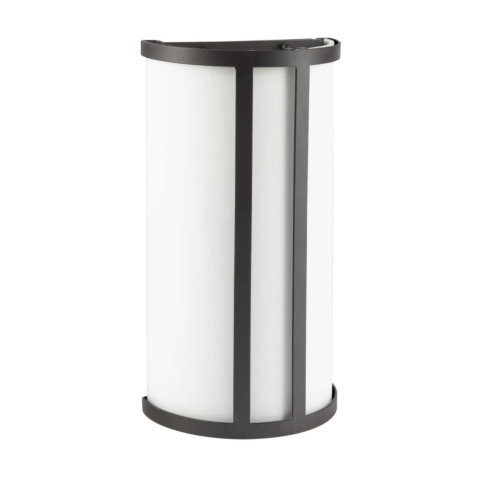 Velriska 2-Light Sconce - Oil Rubbed Bronze with White Glass