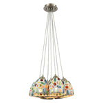 Gemstone 28'' Wide 7-Light Pendant - Satin Nickel