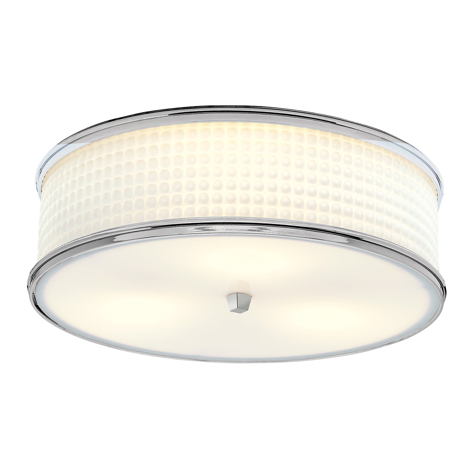 Prism 16.75'' Wide 3-Light Flush Mount - Polished Nickel