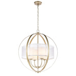 Diffusion 24'' Wide 4-Light Chandelier - Aged Silver
