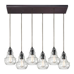 Menlow Park 30'' Wide 6-Light Multi Pendant - Oiled Bronze