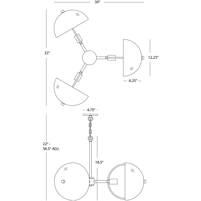 Mavisten Edition Copernica Chandelier