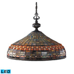 Jewelstone 20'' Wide 3-Light Chandelier - Classic Bronze - Includes LED Bulb