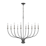 Madeline 45'' Wide 10-Light Chandelier - Dark Gray