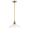 Charis 12.5'' Wide 1-Light Pendant - Antique Brass with Oil Rubbed Bronze