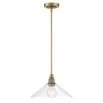 Charis 12.5'' Wide 1-Light Pendant - Antique Brass with Oil Rubbed Bronze