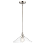 Charis 12.5'' Wide 1-Light Pendant - Polished Nickel with Brushed Nickel