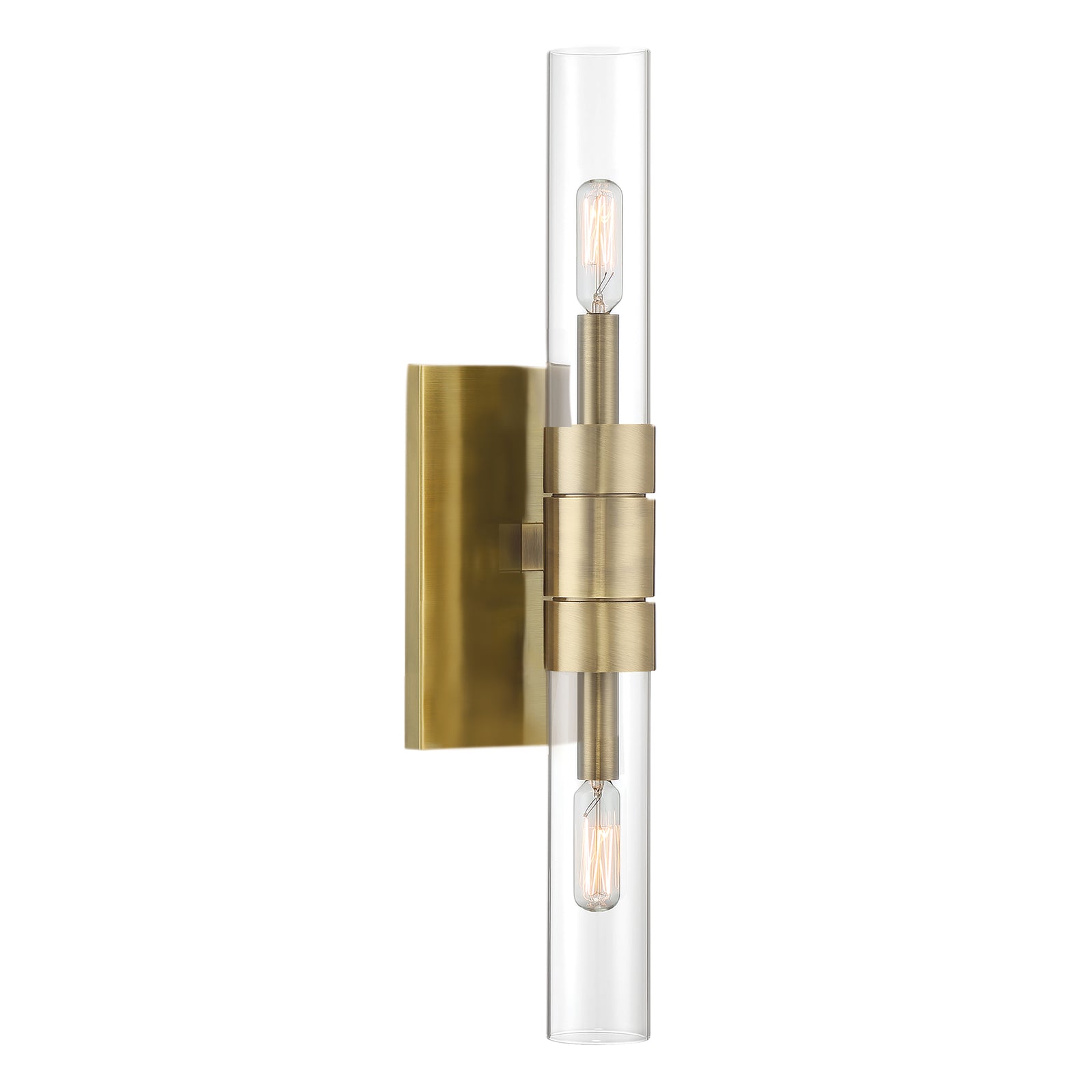 Rohe 20'' High 2-Light Sconce - Aged Brass