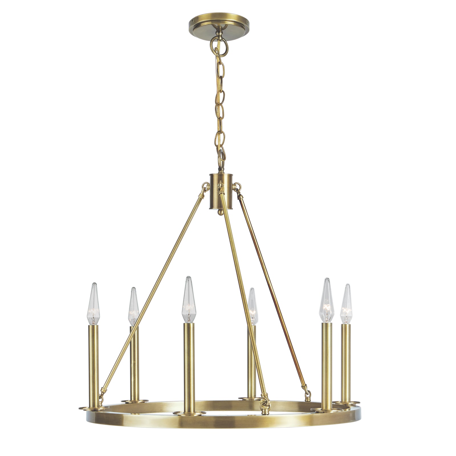 Martin 24'' Wide 6-Light Chandelier - Bronze