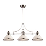 Chadwick 47'' Wide 3-Light Linear Chandelier - Polished Nickel