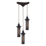 Fulton 10'' Wide 3-Light Pendant - Oil Rubbed Bronze