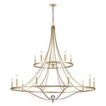 Noura 60'' Wide 15-Light Chandelier - Champagne Gold