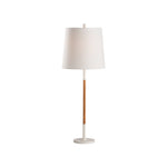 Amelia Rattan Lamp - White