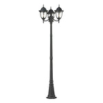 Outdoor Essentials 91'' High 3-Light Outdoor Post Light - Charcoal
