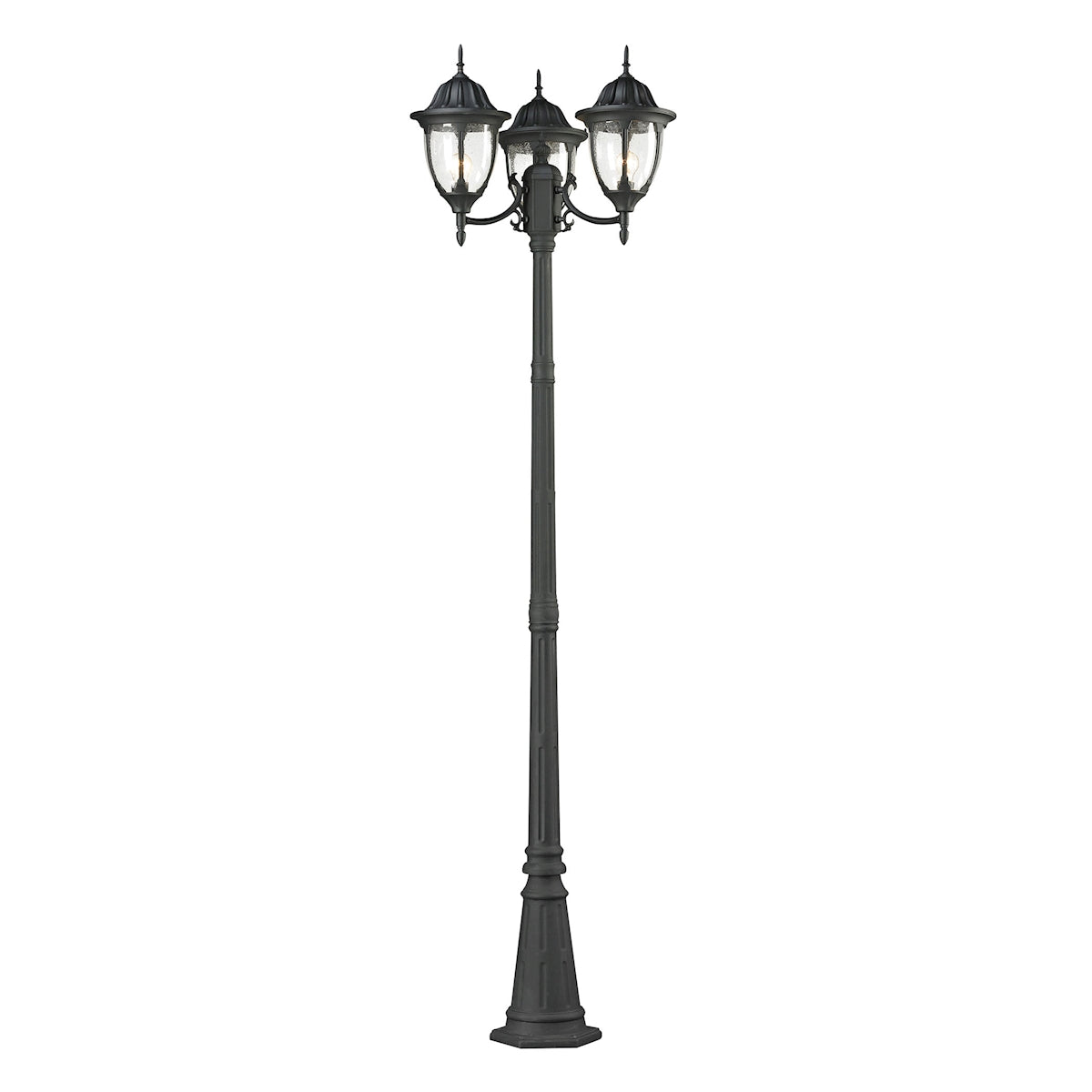 Outdoor Essentials 91'' High 3-Light Outdoor Post Light - Charcoal