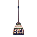 English Ivy 7'' Wide 1-Light Mini Pendant - Bronze