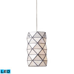Tetra 7'' Wide 1-Light Mini Pendant - Polished Chrome - Includes LED Bulb