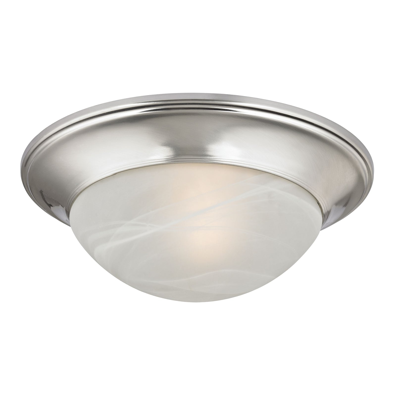 Fluor 12'' Wide 1-Light Flush Mount - Brushed Nickel
