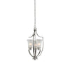 Foyer 15'' Wide 3-Light Pendant - Brushed Nickel