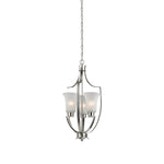 Foyer 15'' Wide 3-Light Pendant - Brushed Nickel