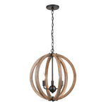 Barrow 18'' Wide 3-Light Chandelier - Matte Black