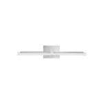 Double L Sconce 26'' Wide Integrated LED Vanity Light - Brushed Nickel