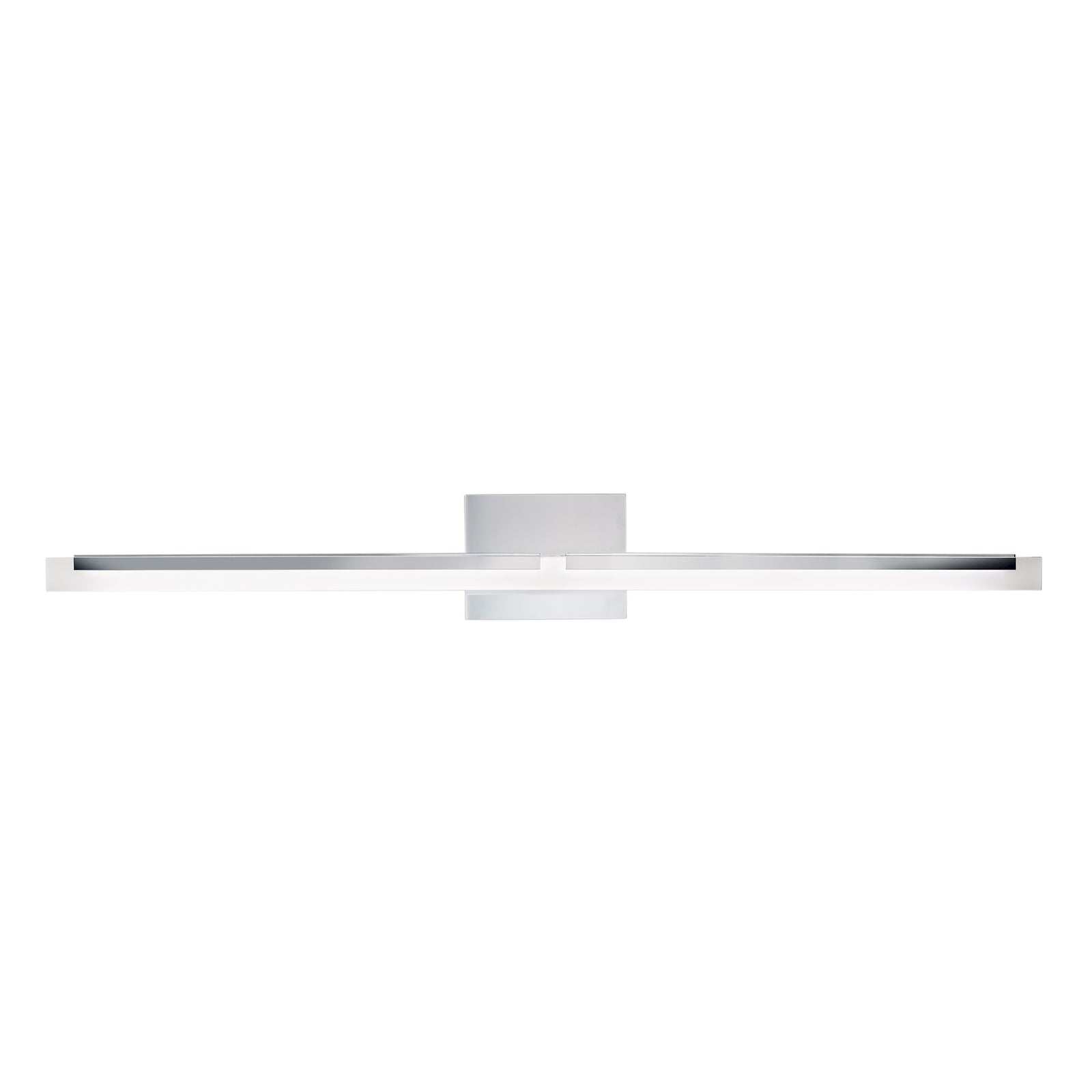 Double L Sconce Linear 36'' Wide Integrated LED Vanity Light - Chrome