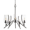 Tulip 23.25'' Wide 5-Light Chandelier - Acid Dipped Black
