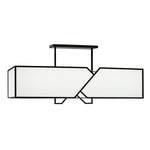 Moiselle 48'' Wide 6-Light Linear Chandelier - Matte Black