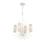 Sea Urchin 20'' Wide 4-Light Chandelier - White Coral