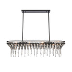 Fantania 36'' Wide 4-Light Linear Chandelier - Matte Black