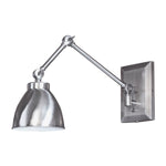 Maggie 6.75'' High 1-Light Swingarm Sconce - Pewter