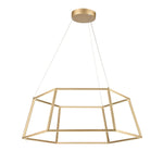 Minimalist 23.25'' Wide Integrated LED Chandelier - Soft Gold