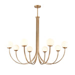 Caroline 54'' Wide 8-Light Chandelier - Brushed Gold