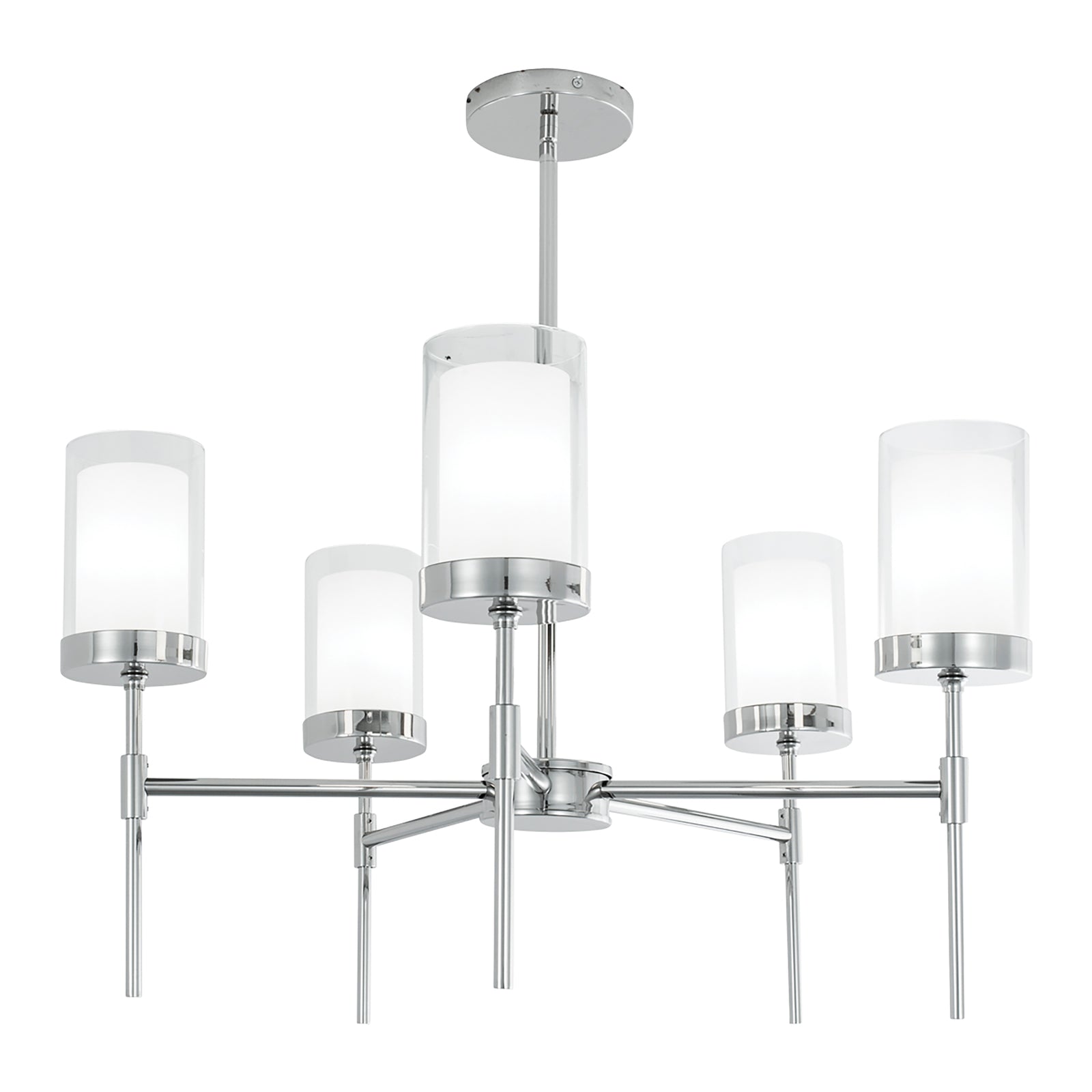 Kimberly 27'' Wide 5-Light Chandelier - Polished Nickel