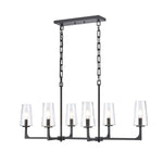 Fitzroy 36'' Wide 6-Light Linear Chandelier - Matte Black