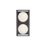 Amelia 13-in Black 2 Lights Exterior Wall Sconce