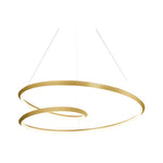 Ampersand 39-in Brushed Gold LED Pendant