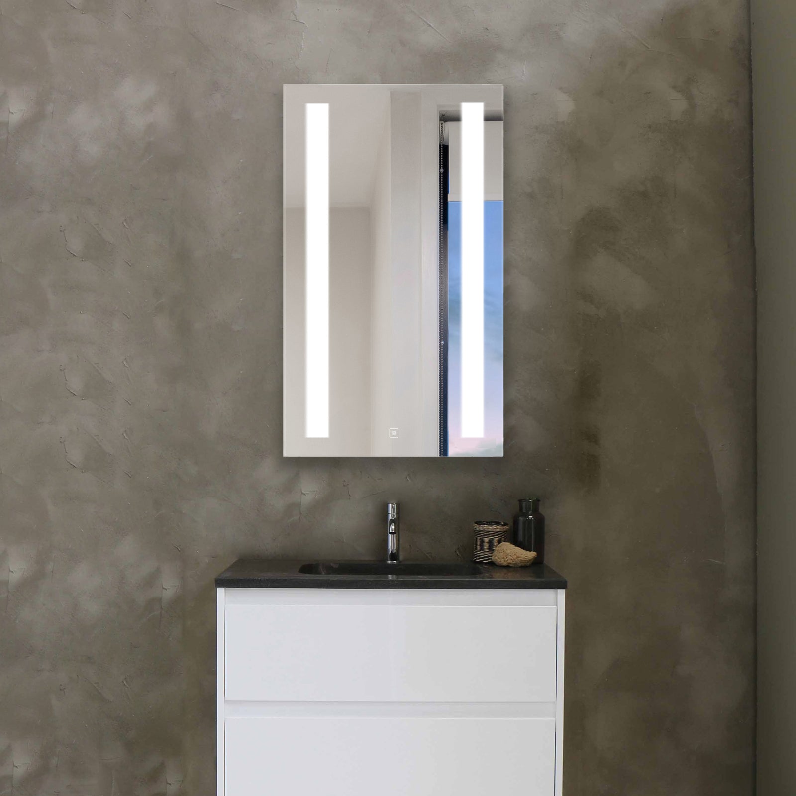 Electric Mirror Ascension 23" x 40" Lighted Medicine Cabinet with Touch Dimming